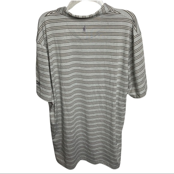 NWT Johnnie-O Size XXL QBE Shootout Striped Polo Shirt Short Sleeve - Picture 2 of 6
